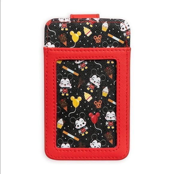 Disney Parks Mickey Mouse Food Icons Card Wallet NWT - Picture 2 of 7